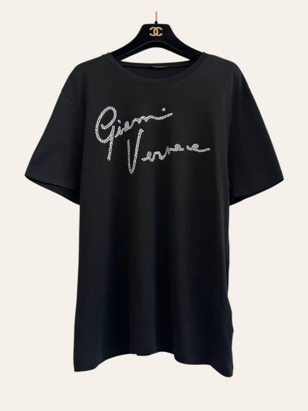 Versace Embellished Logo T-Shirt