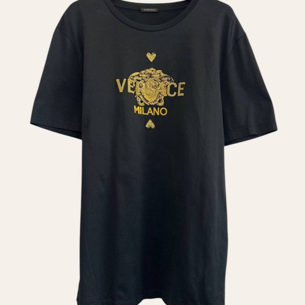 Versace Embellished Logo T-Shirt