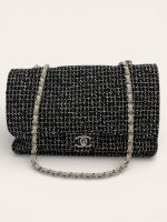 Chanel Tweed Maxi Flap