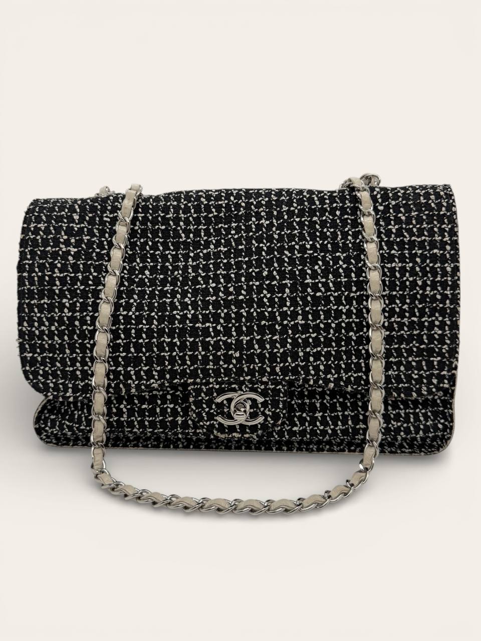 Chanel Tweed Maxi Flap