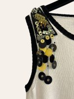 Prada Sequin Cashmere Top