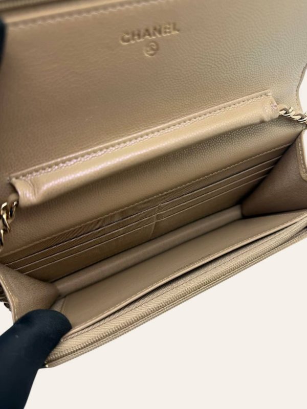 Chanel Wallet on Chain in Caviar