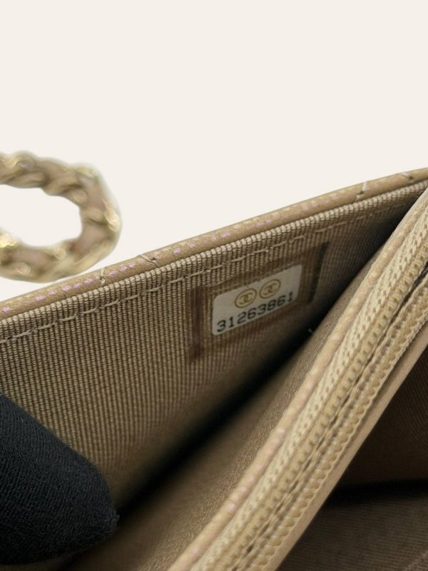 Chanel Wallet on Chain in Caviar